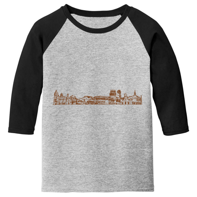 Limited Edition Cuba Hand Drawn Skyline Youth 3/4 Sleeve by buithilai657 | Artistshot