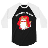 Dopameow Booster Cute Cat For Cats Lovers 3/4 Sleeve Shirt | Artistshot