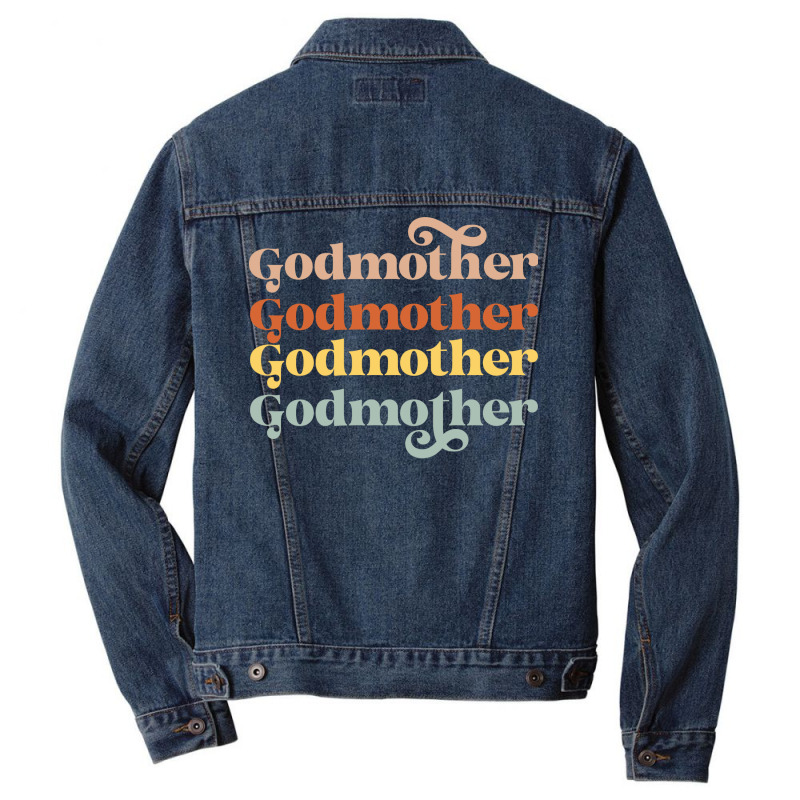 Godmother Gift Vintage Men Denim Jacket | Artistshot