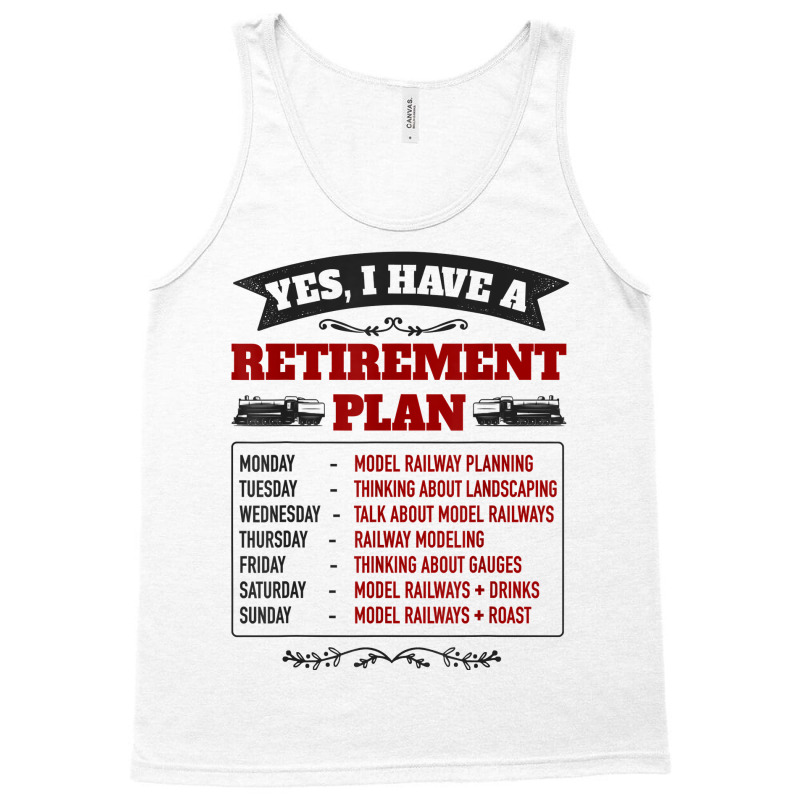 Model Railway Retirement Idea For Men & Railway Mo Tank Top | Artistshot