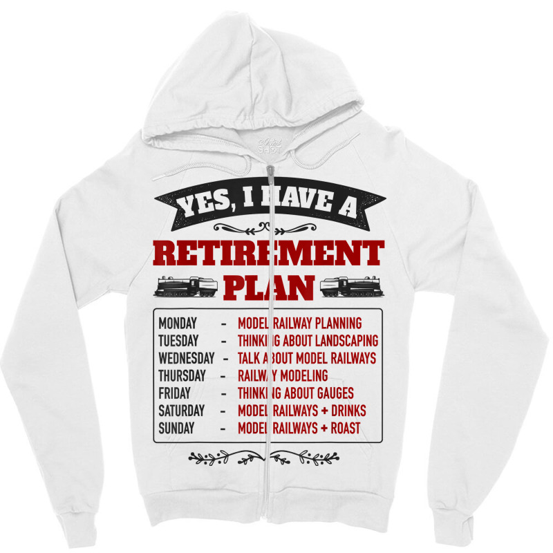 Model Railway Retirement Idea For Men & Railway Mo Zipper Hoodie | Artistshot