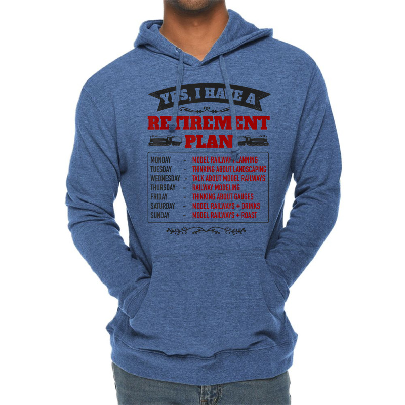 Model Railway Retirement Idea For Men & Railway Mo Lightweight Hoodie | Artistshot