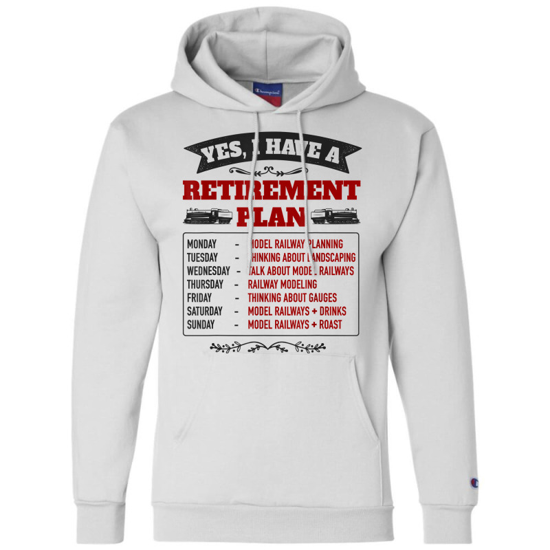 Model Railway Retirement Idea For Men & Railway Mo Champion Hoodie | Artistshot