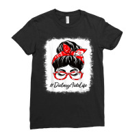 Dietary Aide Bleached Messy Bun Appreciation Day F Ladies Fitted T-shirt | Artistshot