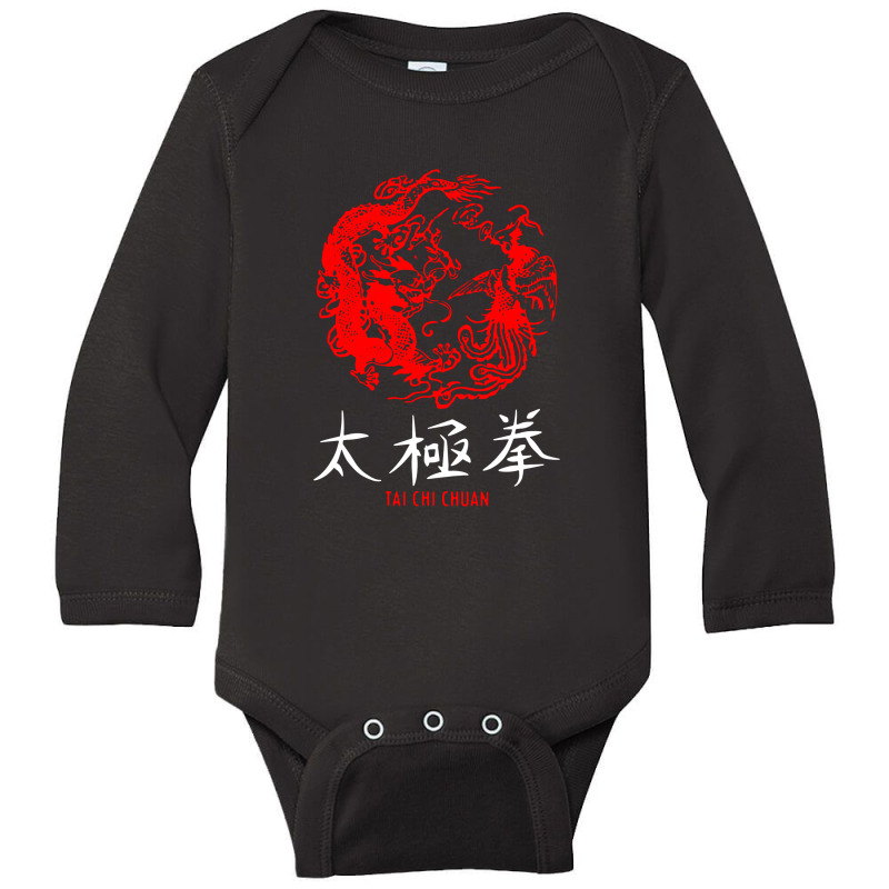 Taichi Master Tai Chi Chuan Chinese Meditation Mar Long Sleeve Baby Bodysuit | Artistshot