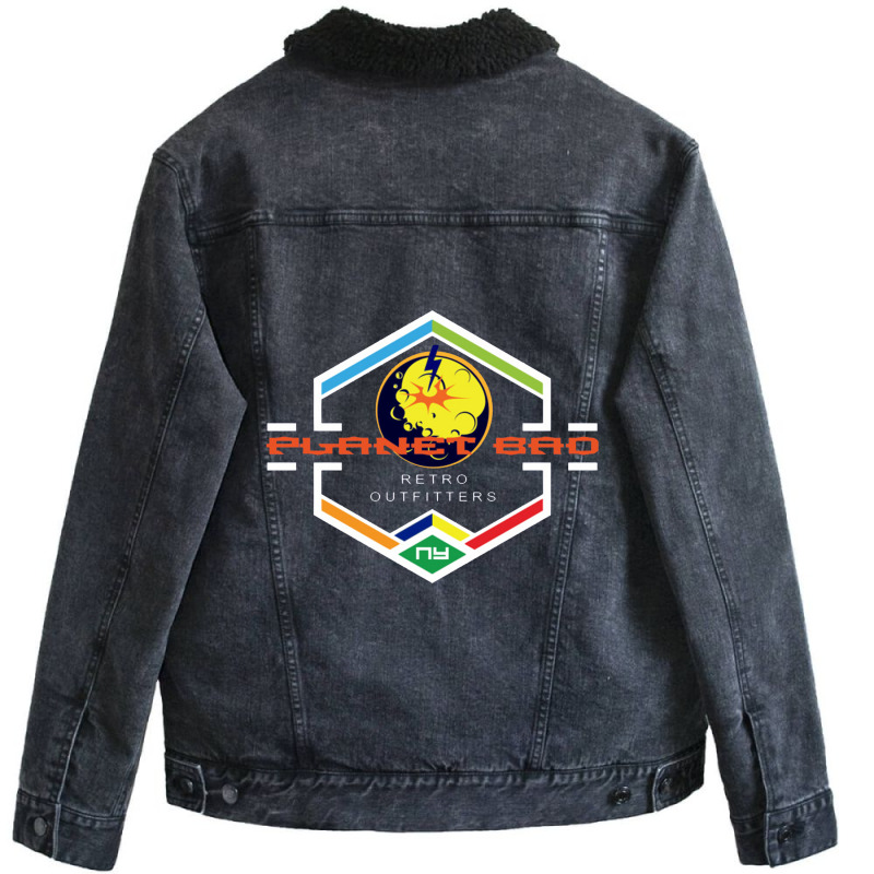 Planet Bad Unisex Sherpa-Lined Denim Jacket by porkudus | Artistshot