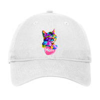 Cat Mom Heart Cute Adjustable Cap | Artistshot