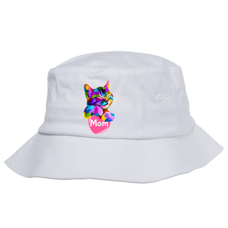 Cat Mom Heart Cute Bucket Hat by aynayenye | Artistshot