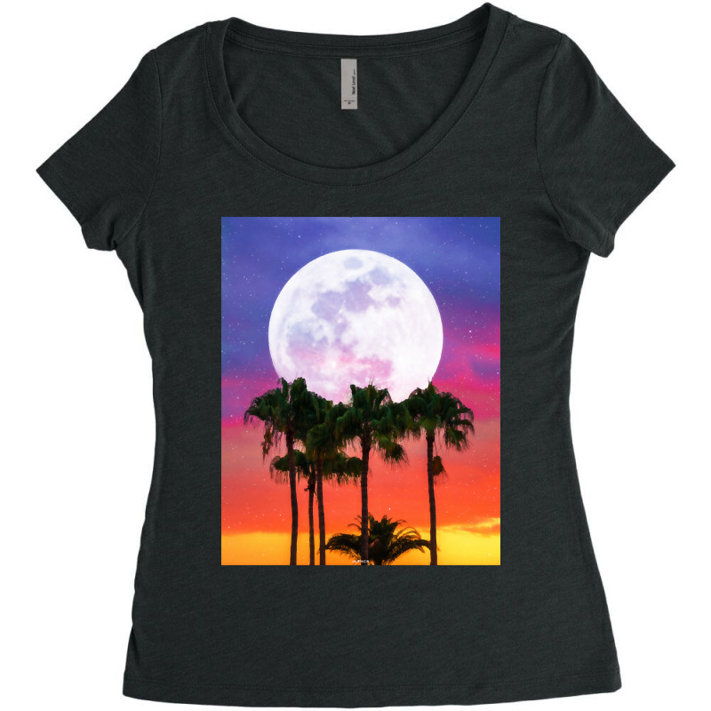 Hot Trend Gradient Sky Glow. Women's Triblend Scoop T-shirt | Artistshot