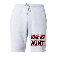 My Favorite People Call Me Aunt Blue Fleece Short | Artistshot