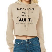 Women Aunt S Funny Letter Print Tee Aunt Gift Idea Cropped Hoodie | Artistshot