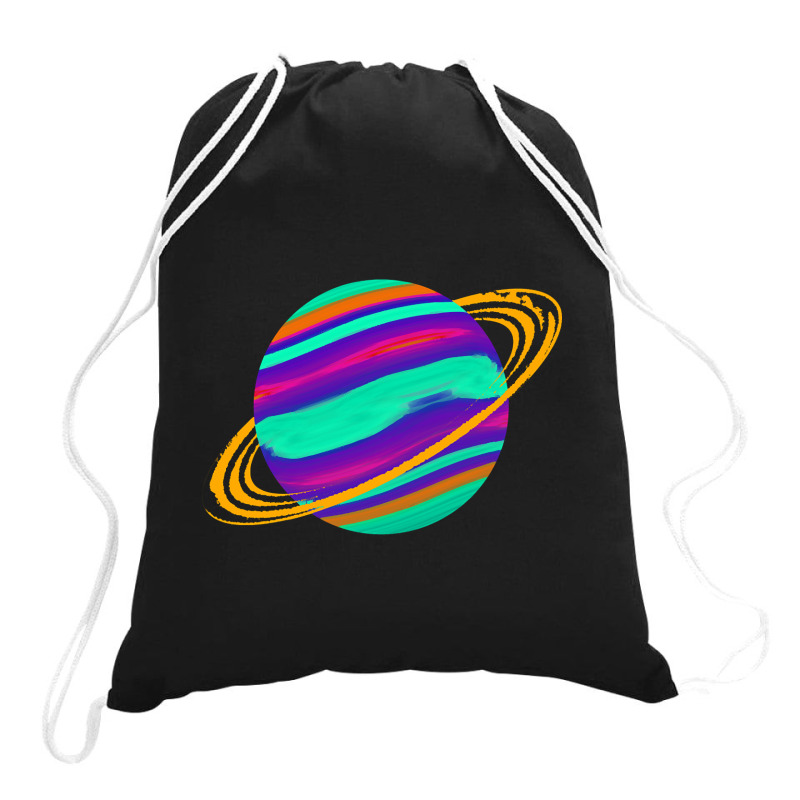 Trending Colorful Planet Drawstring Bags | Artistshot