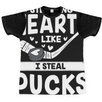 Valentines Day Hockey Stealing Hearts Kids Toddler Graphic T-shirt | Artistshot