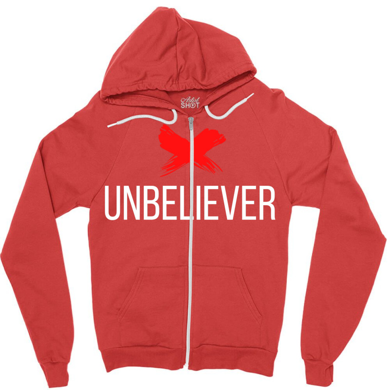 Ex Unbeliever Aesthetic Zipper Hoodie | Artistshot