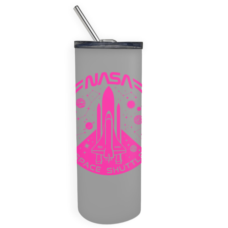 Space Shuttle Hot Pink Emblem Aesthetic Skinny Tumbler | Artistshot