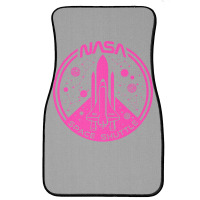 Space Shuttle Hot Pink Emblem Aesthetic Front Car Mat | Artistshot