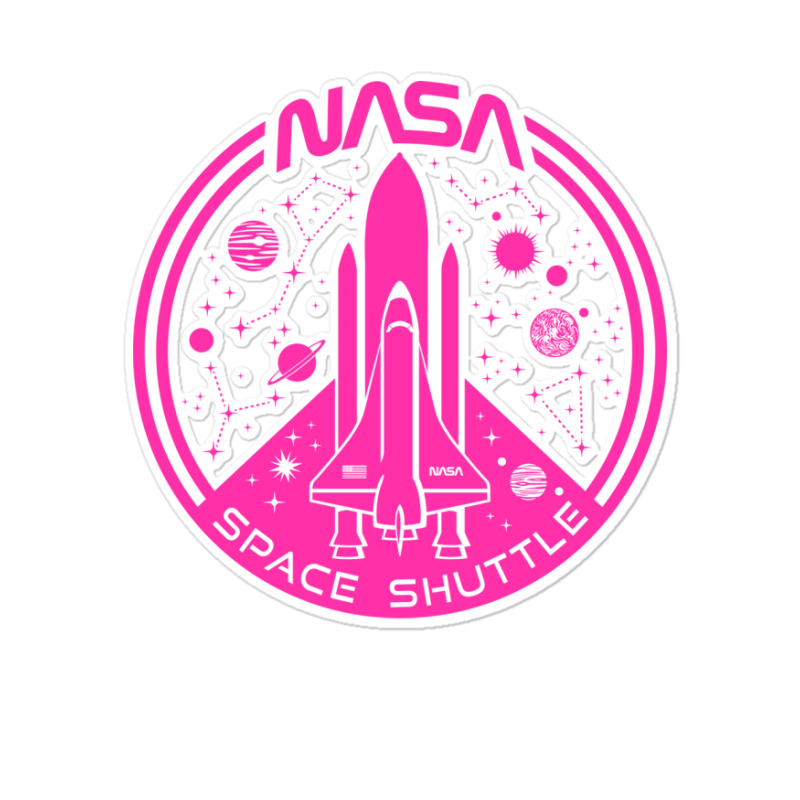 Space Shuttle Hot Pink Emblem Aesthetic Sticker | Artistshot