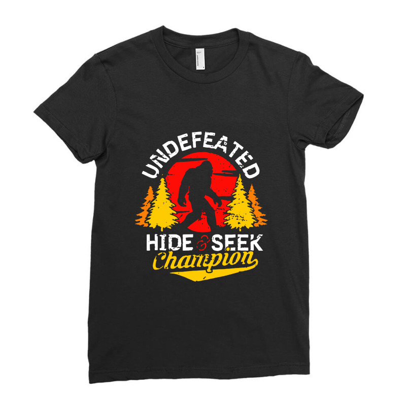 Undefeated Hide And Seek Champion Ladies Fitted T-Shirt by skw art | Artistshot