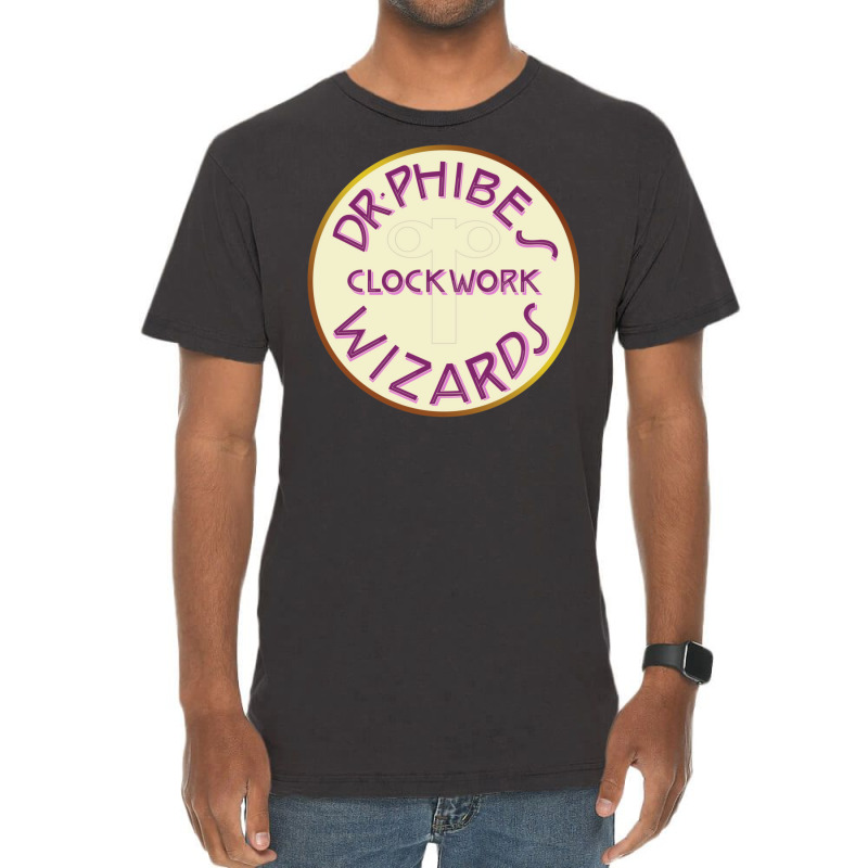 Dr. Phibes' Clockwork Wizards Vintage T-Shirt by boreljenabt | Artistshot