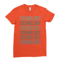 Gray Text Art Cosmology Hipster Ladies Fitted T-shirt | Artistshot