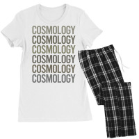 Gray Text Art Cosmology Hipster Women's Pajamas Set | Artistshot