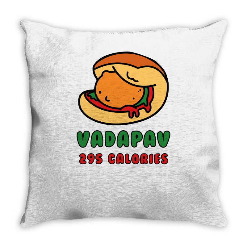 Custom Vada Pav Funny Throw Pillow By Vanotees - Artistshot