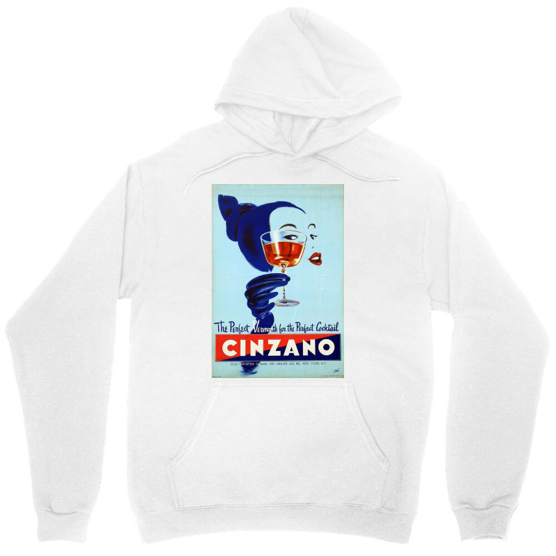 Cinzano   Vintage Print Unisex Hoodie by ronaldojon | Artistshot