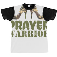 Womens Camo Heels Prayer Warrior Faith God Jesus C Graphic T-shirt | Artistshot