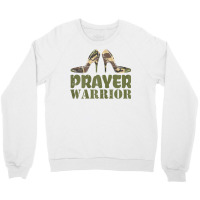 Womens Camo Heels Prayer Warrior Faith God Jesus C Crewneck Sweatshirt | Artistshot