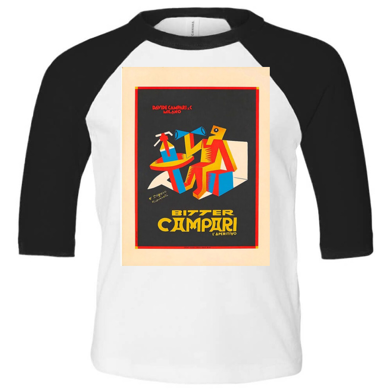 Bitter Campari By Fortunato Depero (1892 1960) Toddler 3/4 Sleeve Tee by ronaldojon | Artistshot