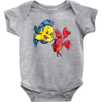 Flounder And Sebastian Baby Bodysuit | Artistshot