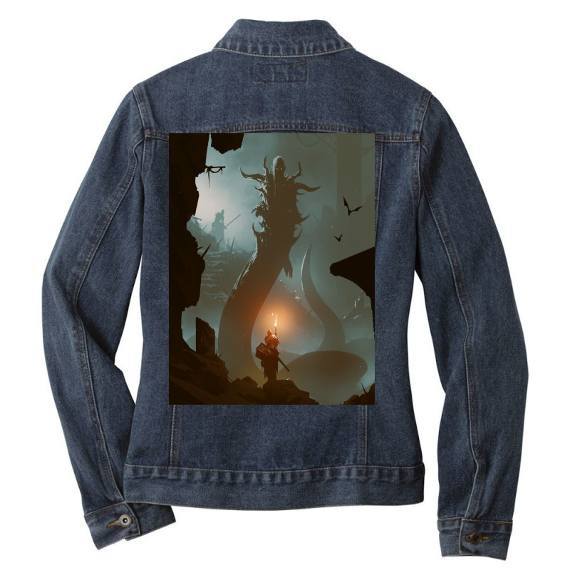 Hunt Ladies Denim Jacket by kalmahul | Artistshot