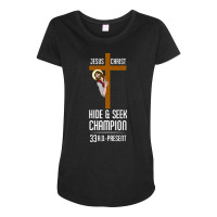 Atheist Gear Jesus Hide Seek Champion Maternity Scoop Neck T-shirt | Artistshot