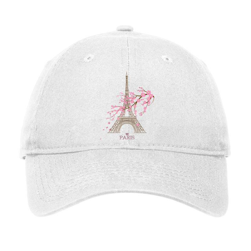 Paris Eiffel Tower The Sign Of Love France Parisia Adjustable Cap by hended | Artistshot