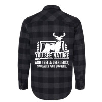 You See Nature And I See A Deer Jerky Flannel Shirt | Artistshot