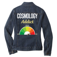 Funny Addict Cosmology Yellow Ladies Denim Jacket | Artistshot