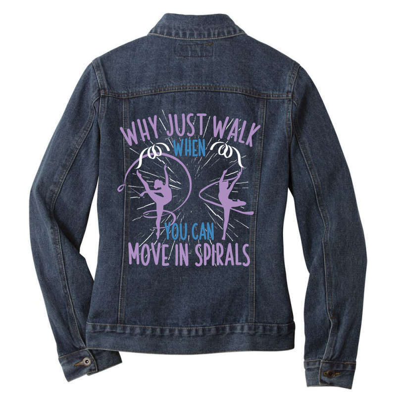 Hot Trend Dance Acrobat Gymnast - Rhythmic Gymnast Ladies Denim Jacket by Duongthithanh75 | Artistshot