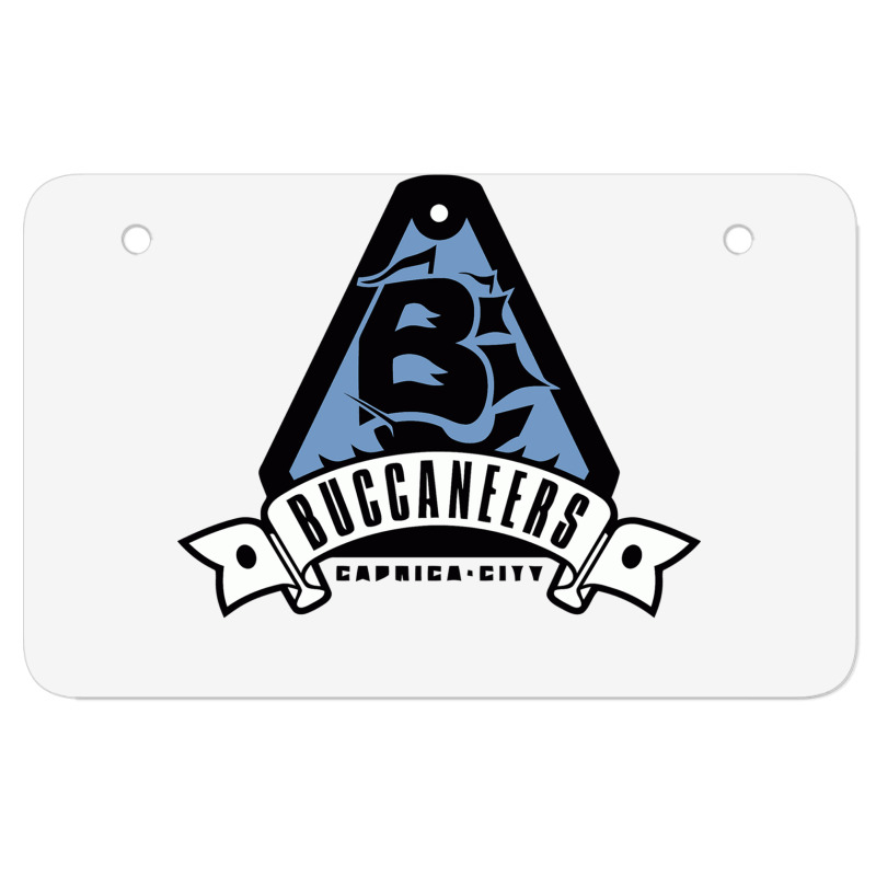 Caprica City Buccaneers Atv License Plate | Artistshot