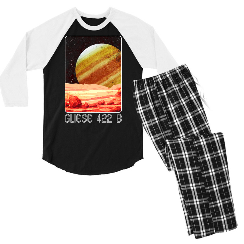 Gliese 422 B Exoplanet Planet Red Men's 3/4 Sleeve Pajama Set | Artistshot