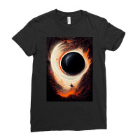 Hello Black Hole Blue Ladies Fitted T-shirt | Artistshot