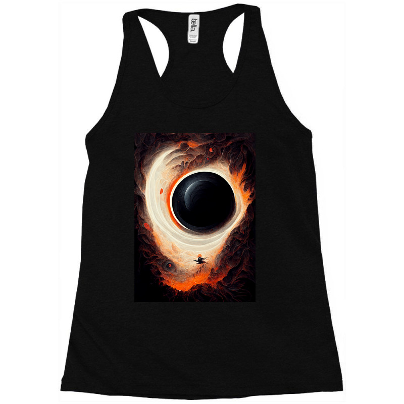 Hello Black Hole Blue Racerback Tank by currywytche | Artistshot