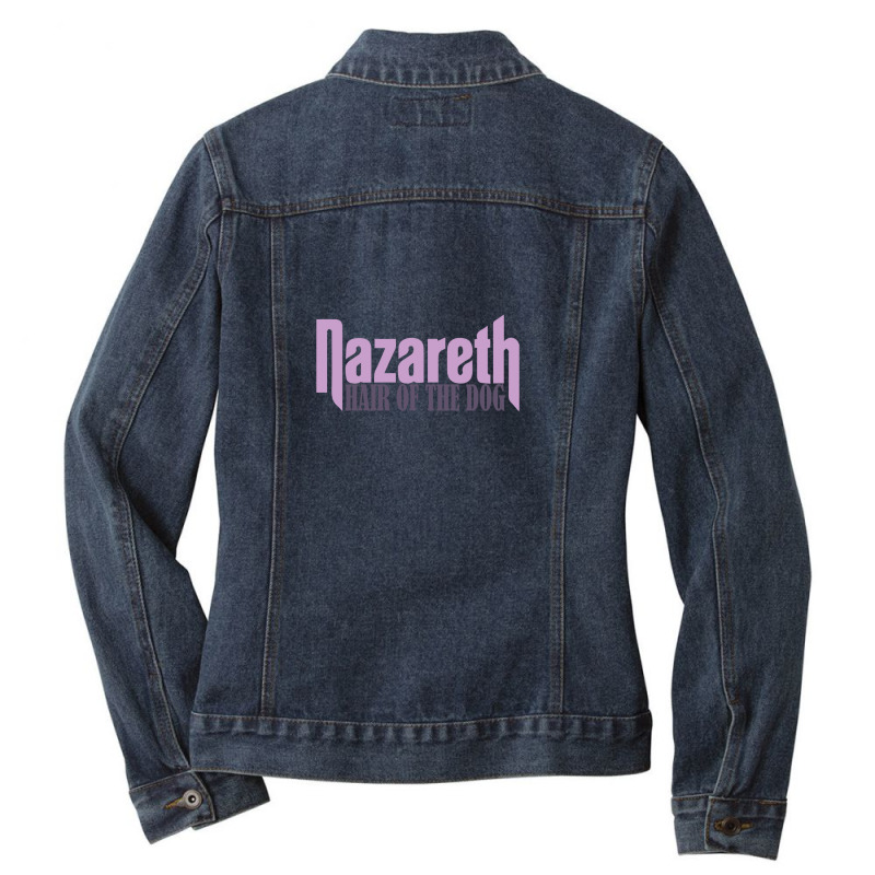 Nazareth Ladies Denim Jacket by andiart | Artistshot