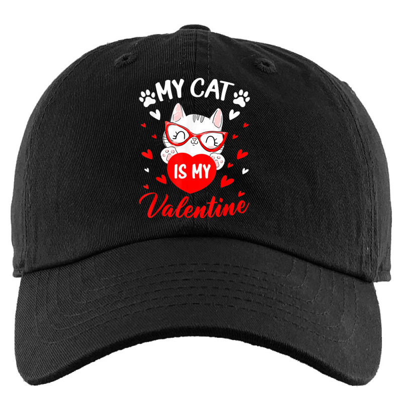 My Cat Is My Valentine Kitten Lover Heart Boys Gir Kids Cap by donellajeremykoa | Artistshot