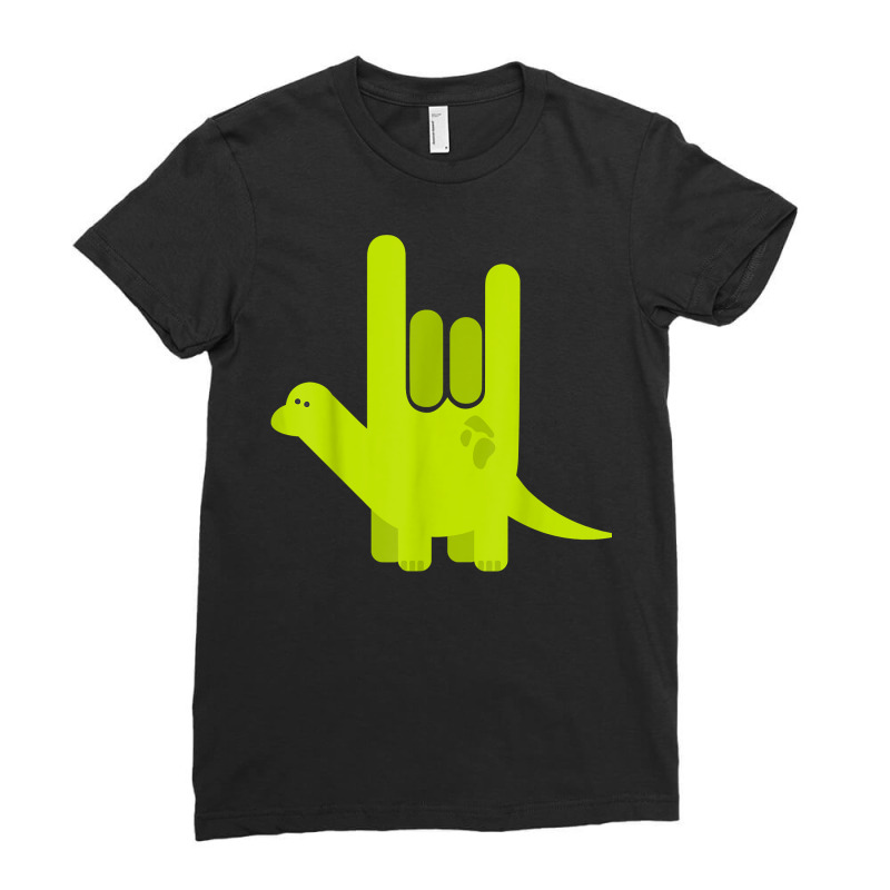 American Sign Language I Love You Shirt Valentines Ladies Fitted T-Shirt by scrabeck | Artistshot