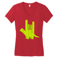 American Sign Language I Love You Shirt Valentines Women's V-neck T-shirt | Artistshot