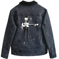 Johnny Cash Unisex Sherpa-lined Denim Jacket | Artistshot