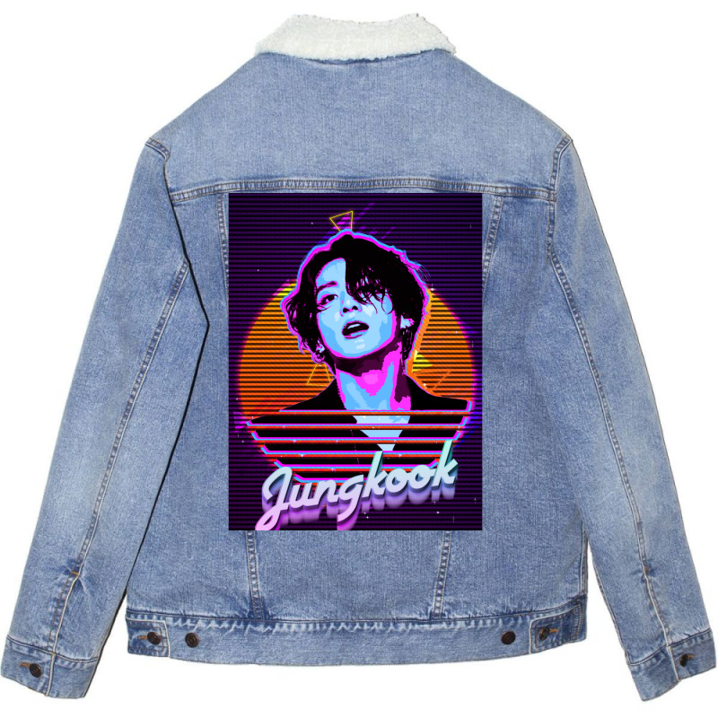 Jungkook Retro Unisex Sherpa-lined Denim Jacket | Artistshot