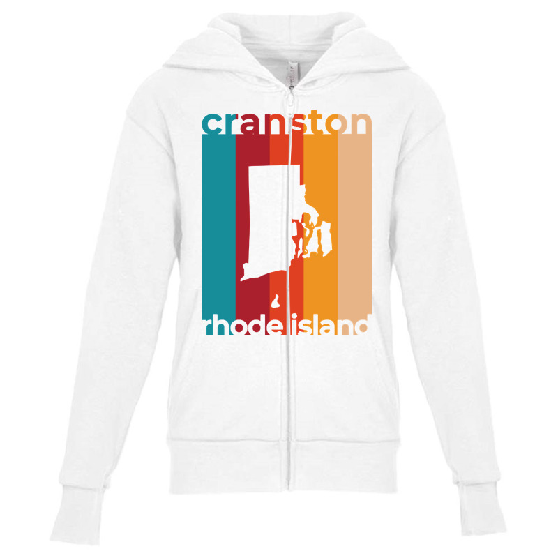 Hot Trend Cranston Rhode Island Retro Youth Zipper Hoodie by baileyjohn2 | Artistshot