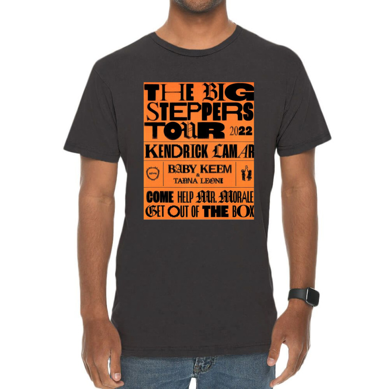 Kendrick Lamar Big Steppers Tour 2022 Vintage T-Shirt by corraHugot | Artistshot