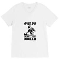 Welder Dad V-neck Tee | Artistshot